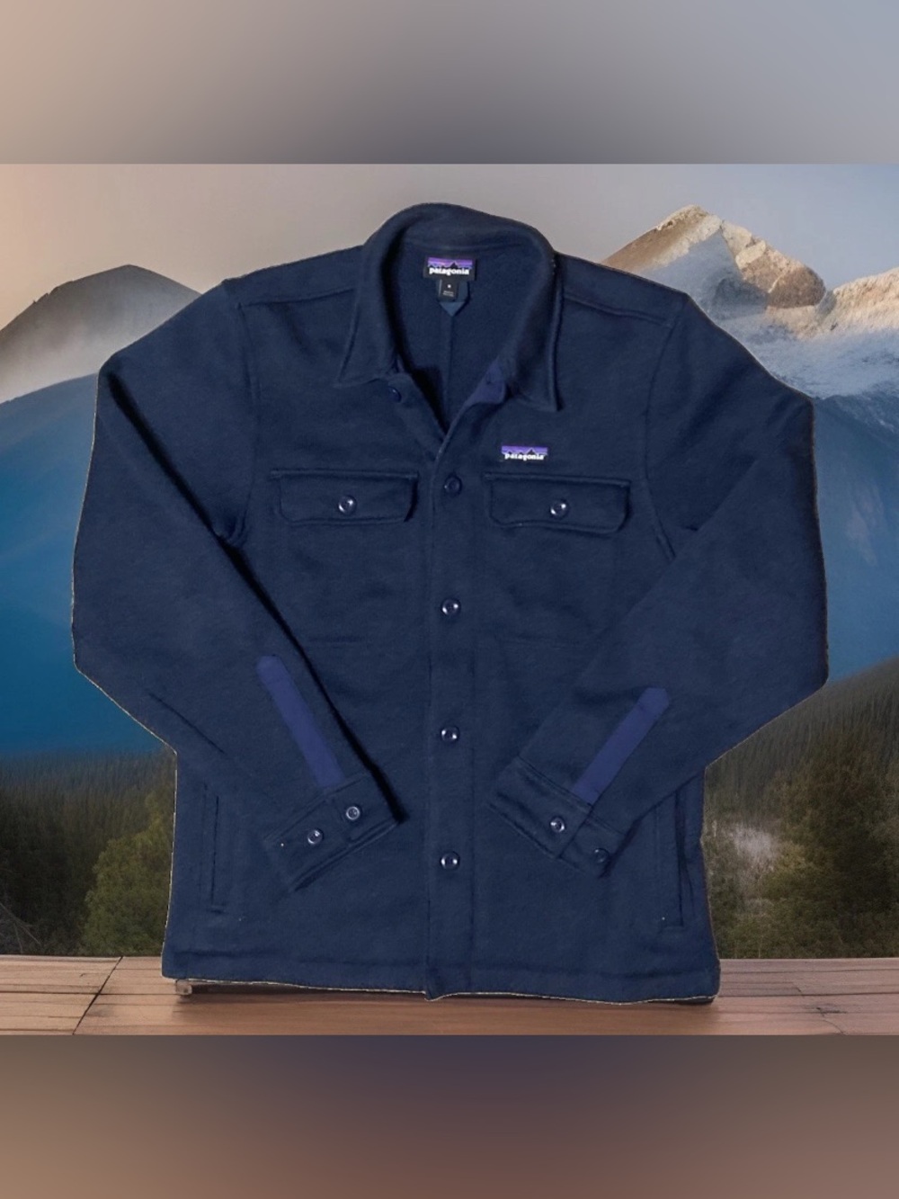 Patagonia Men's Better Sweater Shacket Navy Blue Fleece Size Medium GorpCore